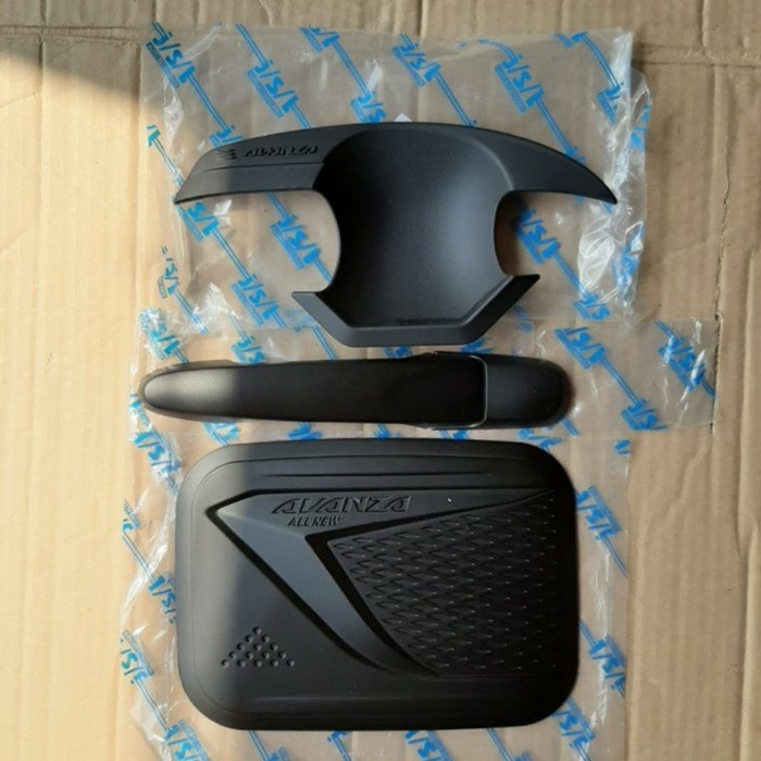 Paket Cover Handle Outer Pintu Dan Tank Cover Avanza 2012-2020 Hitam