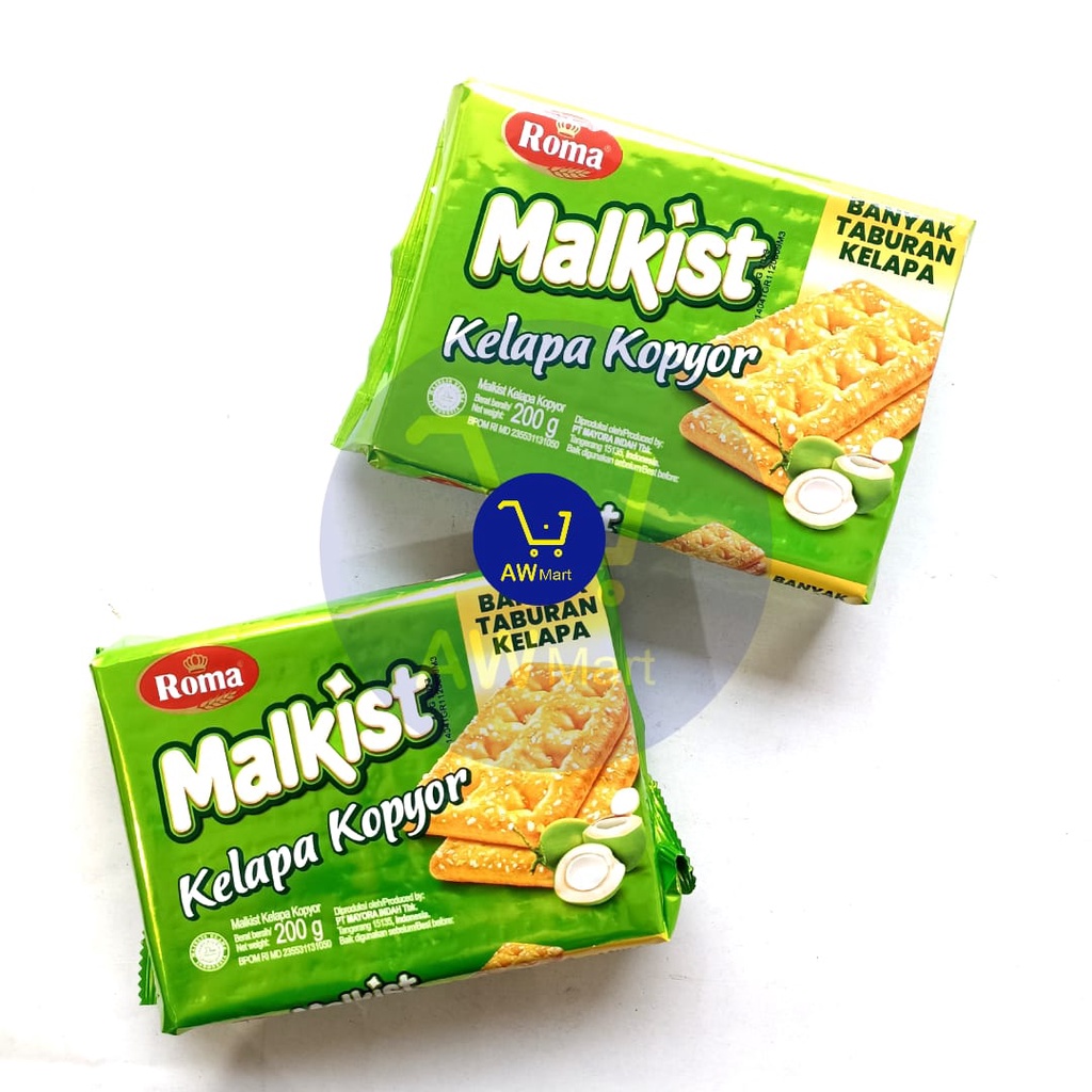 ROMA MALKIST KELAPA KOPYOR 200GR