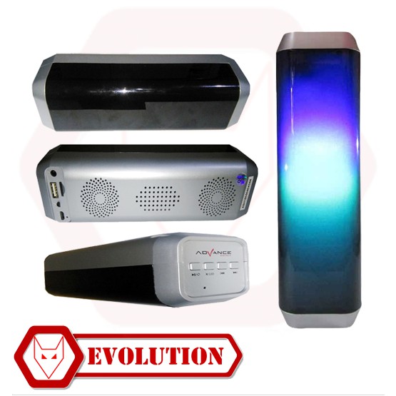 Speaker Advance L100 Audio Subwofer Speaker  Portable Speaker Dancing Lampu, evolution gear solo