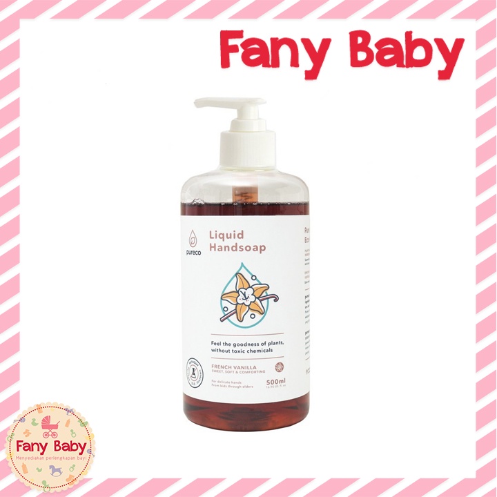 PURECO LIQUID HANDSOAP [ FRENCH VANILLA ] 500ML