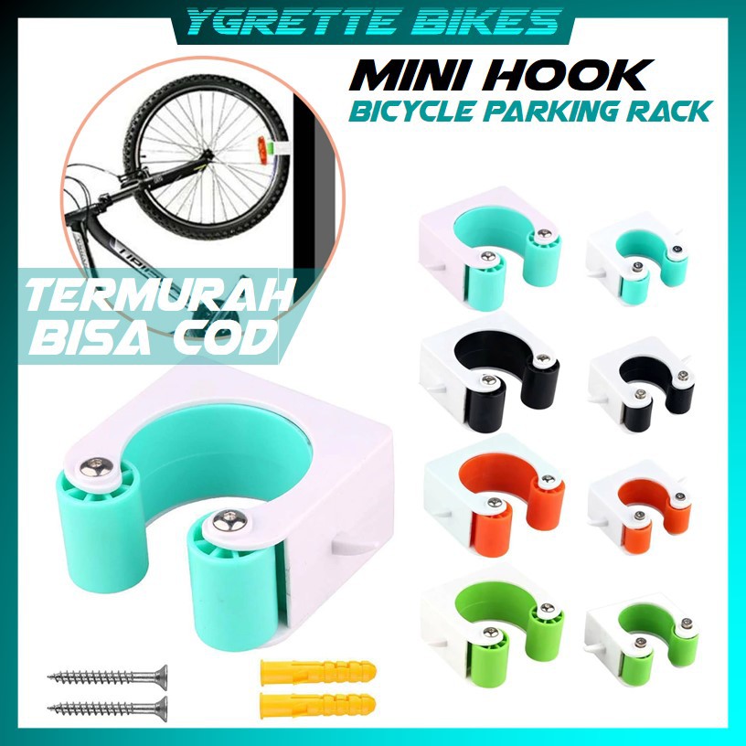 YGRETTE -  Alat Gantung Sepeda Wall Mount Bike Display MTB Roadbike Mini Hook DINDING gantungan