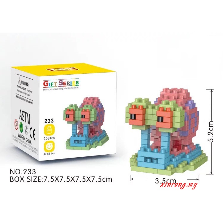 Hot Selling Mini Building Block SpongeBob Cartoon Pokemon Micro Particle Building Blocks