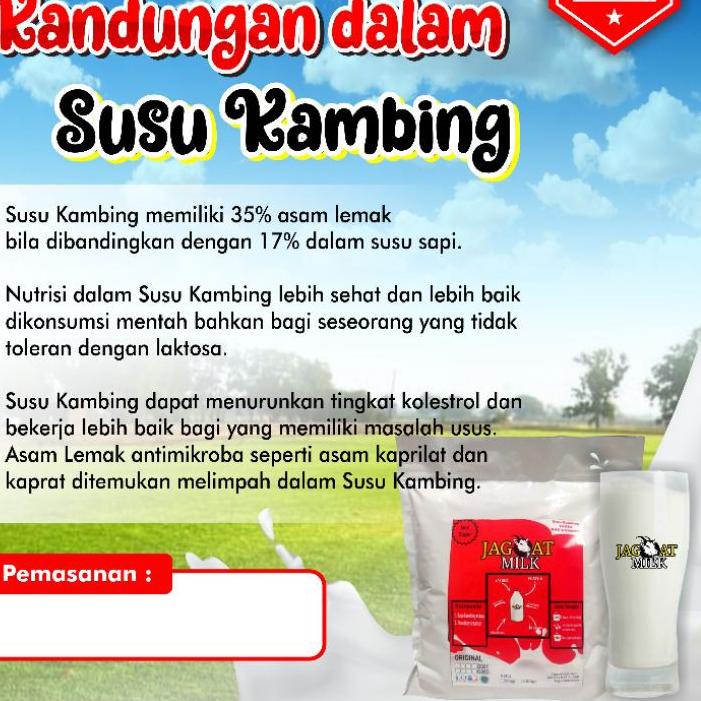 

Product HOT Susu Kambing Etawa 1kg Kemasan Almunium foil jagoat milk grosir