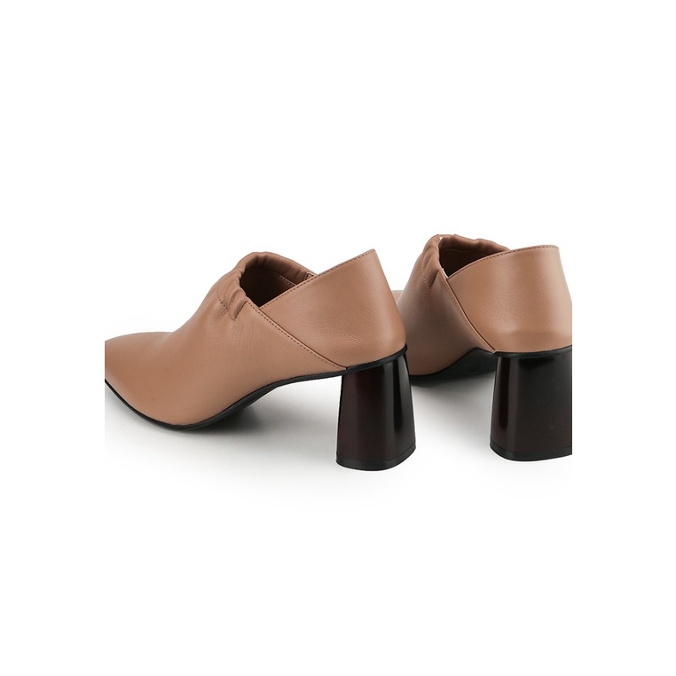 SEPATU HEEL KULIT OBERMAIN HEELS WANITA ORIGINAL BRANDED COKLAT OW10