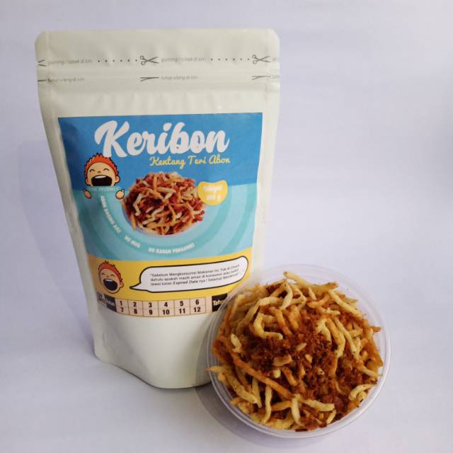 

Keribon (kentang teri abon)
