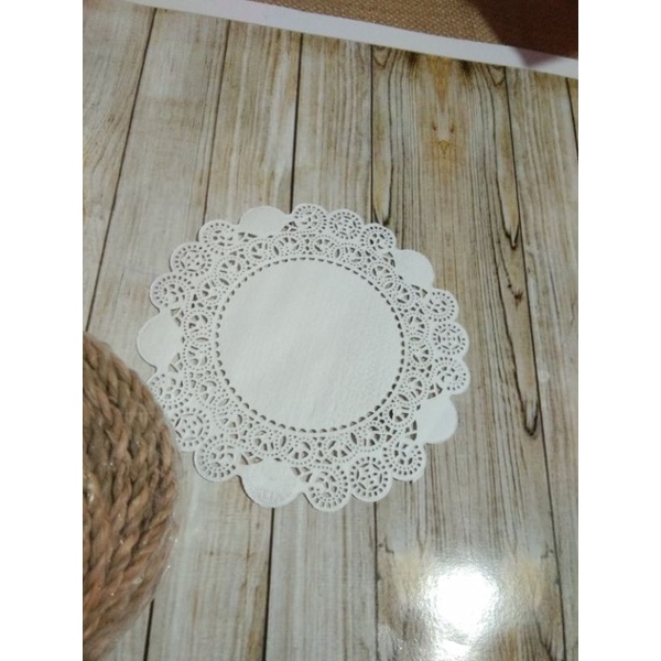 (1 pcs) dolies paper kertas renda untuk hiasan mahar nikah