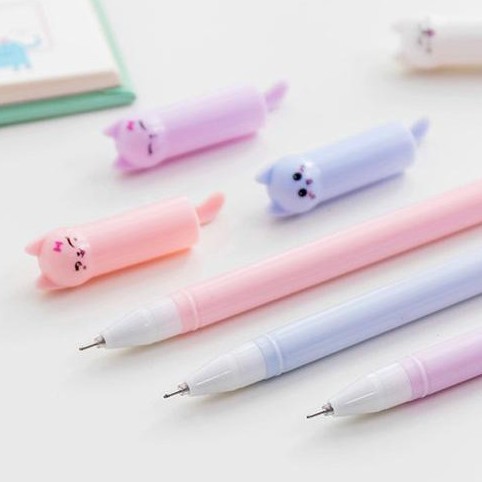 Pena Karakter Kucing/ Pulpen Lucu Kucing / Pena Motif Kucing Cute Unik / TV-22