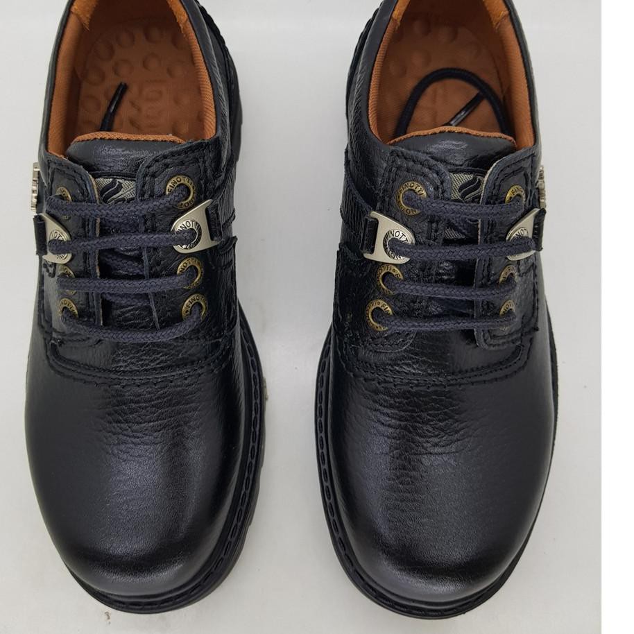 [ Ready stok ] VPAP Sepatu boots pendek kulit asli (tali) 97512 Finotti 