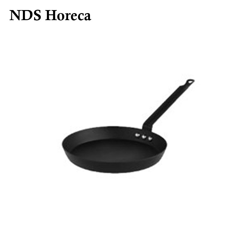 BIMA CHEFS Heavy Black Steel Crepe Pan D24 cm / Wajan