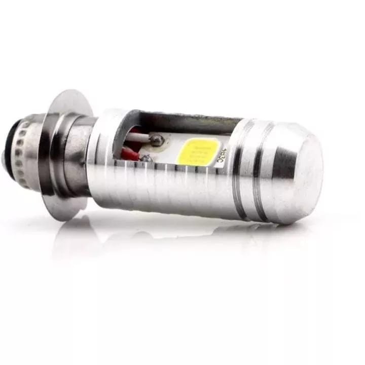 LAMPU AC Dc Lampu LED Utama Depan 2Led Motor Bebek ACDC dan Matic Soket H6 Led 2 Sisi PnP Putih