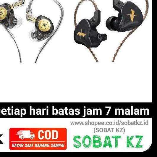 ✩ KZ EDX With Mic KZ Earphones 1 Dynamic Bass Earbuds In Ear Monitor ➨