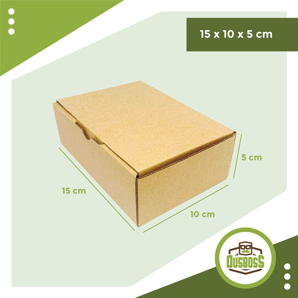 

Kardus karton uk. 15 x 10 x 5 cm -Die Cut dan easy usage- aksesories /multifungsi