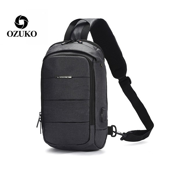 OZUKO 9042 Tas Selempang Pria Anti Air Sling Bag Pria By Japan Design WATCHKITE WKOS