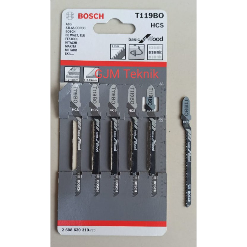 MATA JIGSAW BOSCH T119BO+MATA JIGSAW MURAH+MATA JIGSAW LENGKUNG KAYU BOSCH+MATA JIGSAW KAYU MURAH