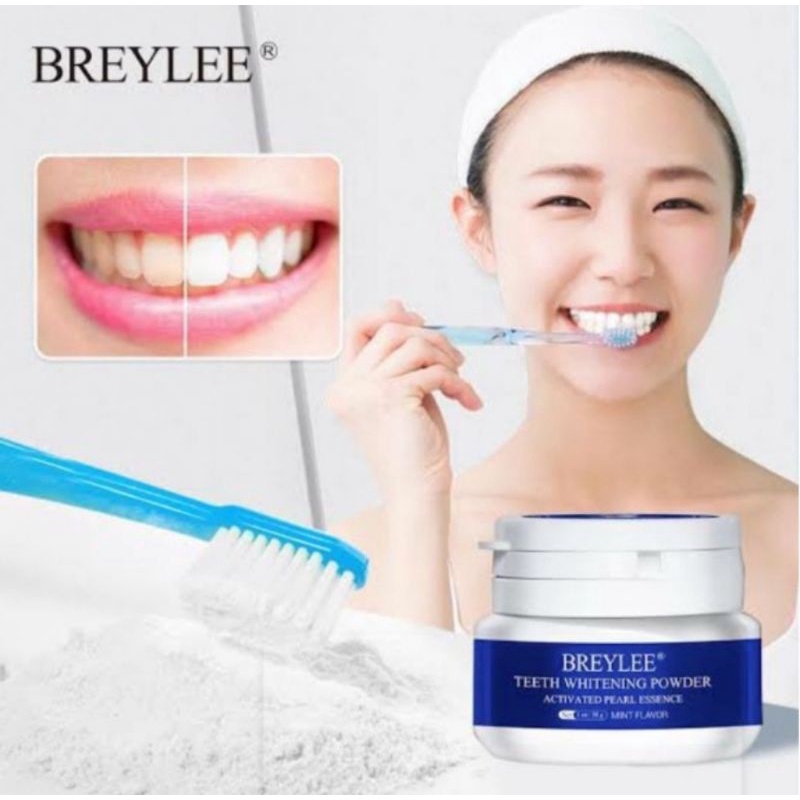 PROMO BREYLEE WHITENING POWDER/SERBUK PEMUTIH GIGI BPOM