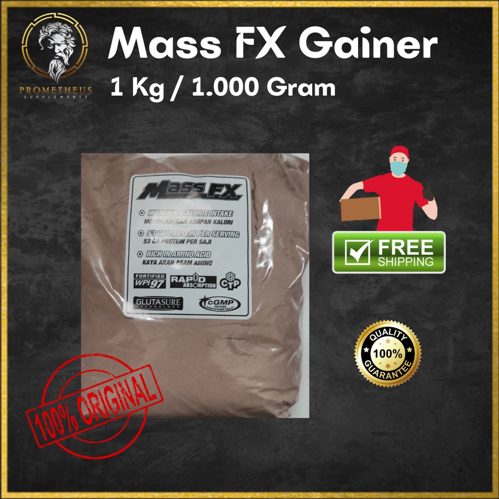 Allsports Nutrition | Mass FX Susu Suplemen Ftines Gainer Penambah Berat Badan | Kemasan Repack