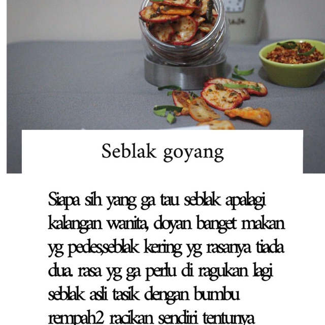 

SEBLAK SEUHAH