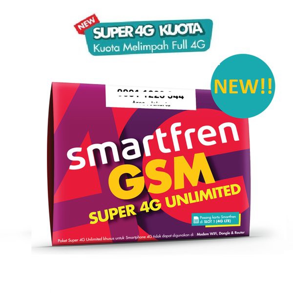 kartu perdana smartfren unlimited registrasi tanpa kk ktp bisa untuk semua hp 4g 24 JAM SE INDONESIA