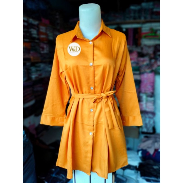 Midi dress Misa long tunik polos premium wanita terbaru 2021 kekinian remaja korean style muslim 06