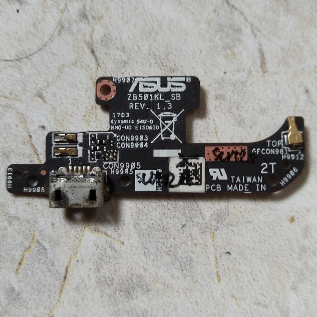 Papan pcb cas tanpa modul getar asus zenfone live a007 zb501kl minus suara
