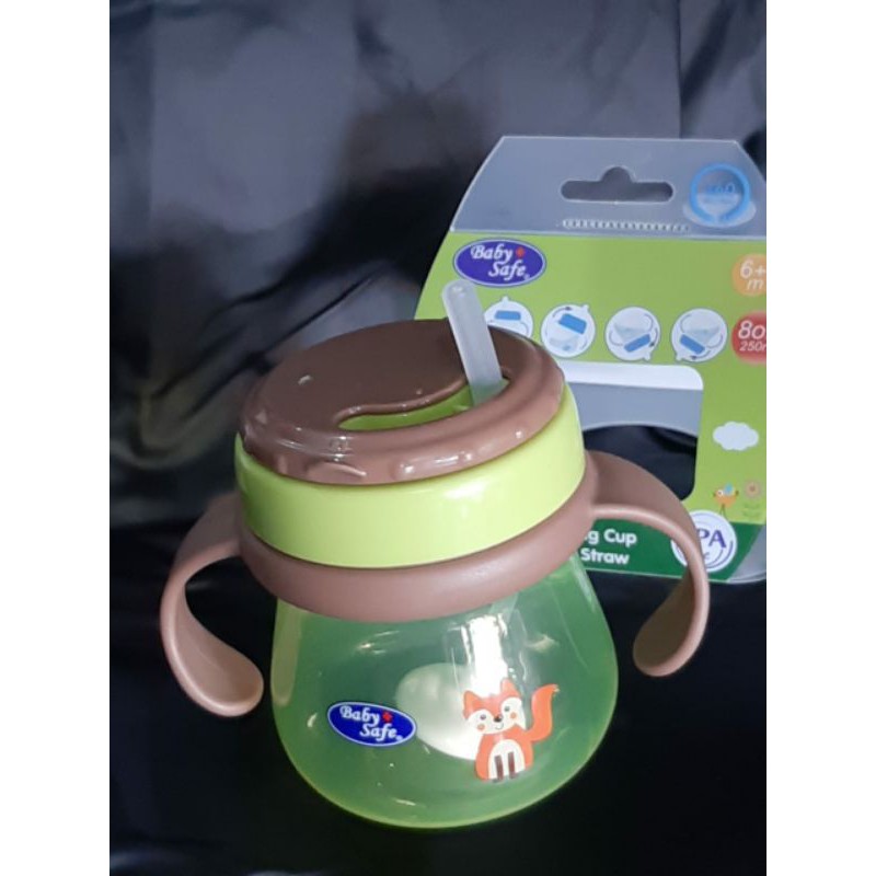 TRAINING CUP WITH STRAW 250ML BABY SAFE JP019