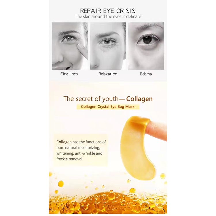 Collagen Crystal eye bag mask masker penghilang mata panda