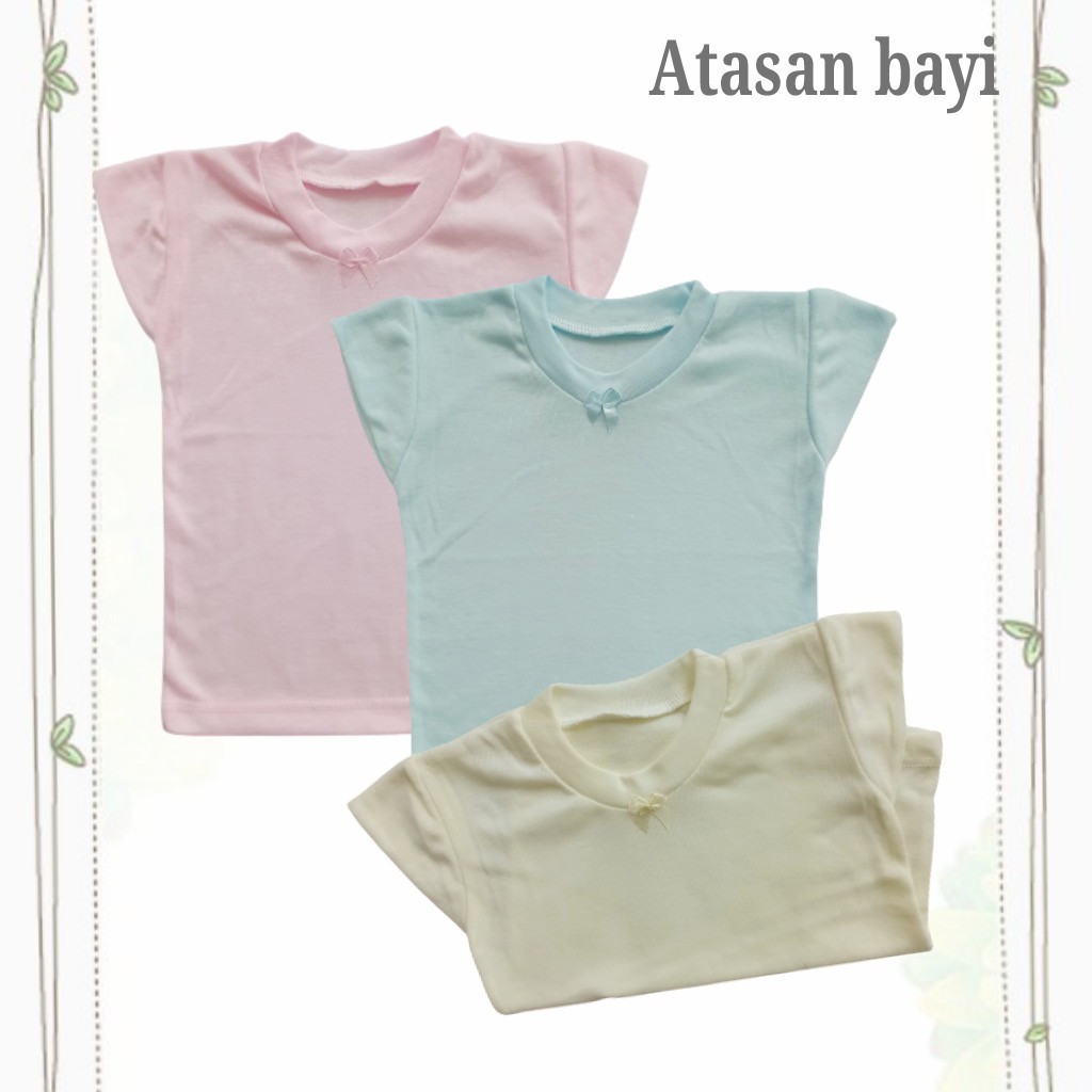 |4Pcs| Kaos Oblong Lengan Pendek | Atasan Baju Bayi