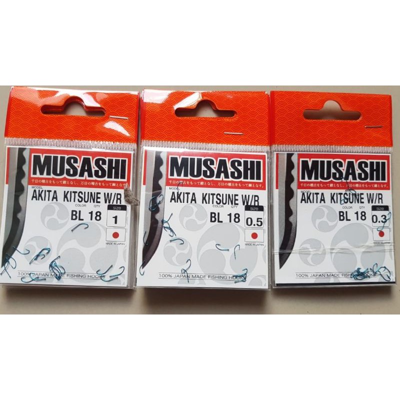 KAIL PANCING KECIL MUSASHI AKITAKITSUNE DENGAN RING QTY 18 PCS