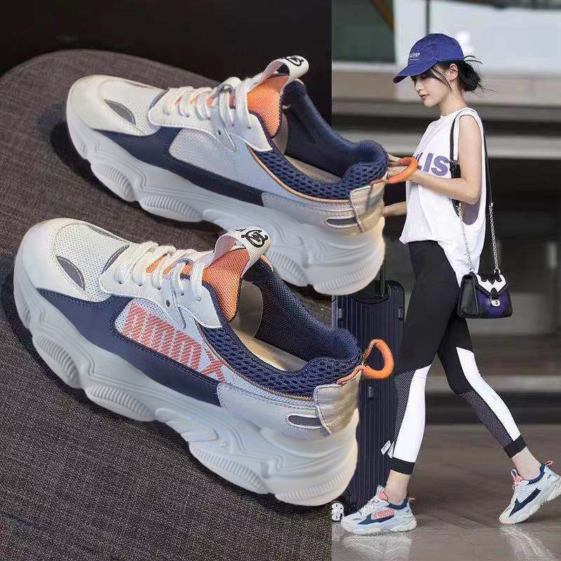 Sepatu Sneakers Wanita 628 Wedges Outsol Hak Tinggi Running Shoes RANJOJO Sneakers Sport