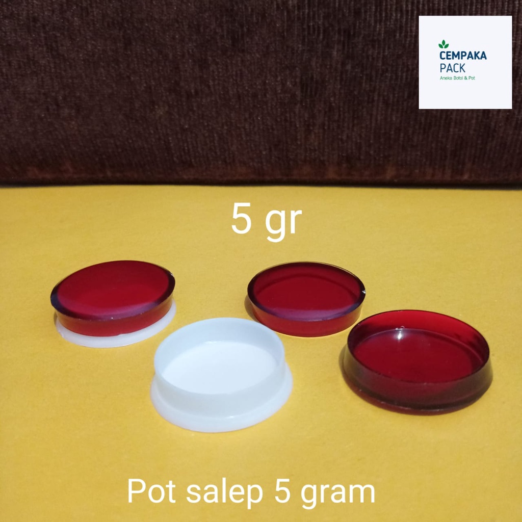 (50)cup 5gr 5 gr 5gram / pot plastik / pot salep / pot vaseline / pot kosmetik