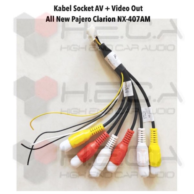 Socket Soket Kabel Cable Video Out Output Head Unit Clarion NX-407AM All New Pajero
