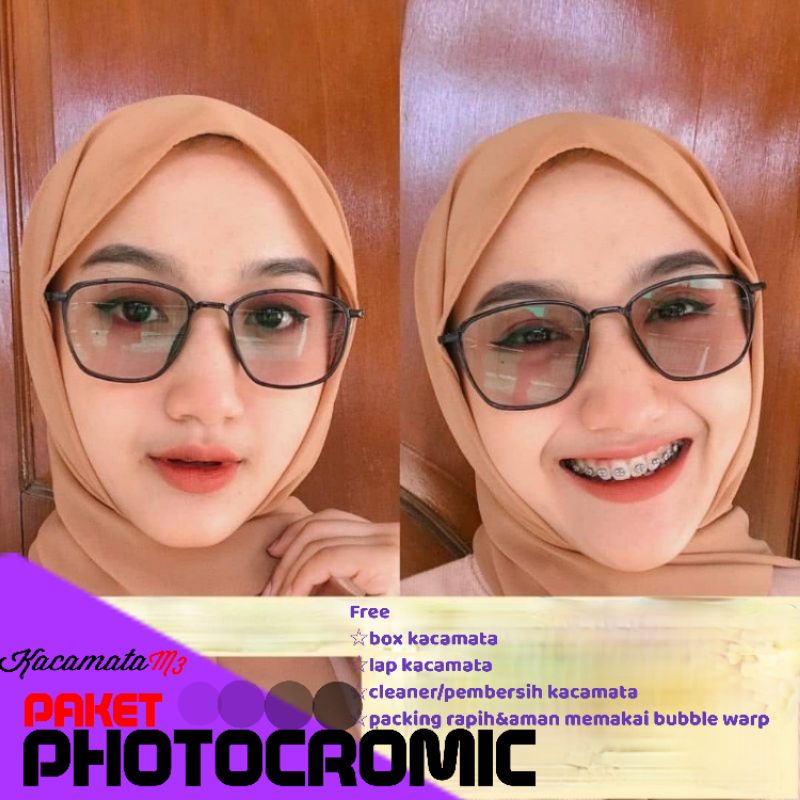 kacamata photocromic termurah kode 2189,hanya untuk lensa normal/plano tidak melayani minus,plus,