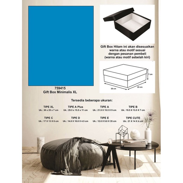 

Kotak kado/Kotak Hadiah/Box Minimalis XL-Spectra Sky Blue-A