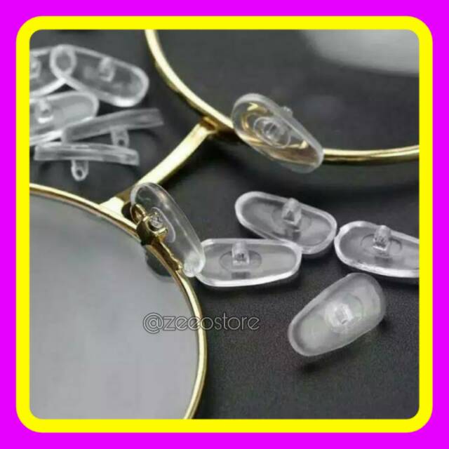 NosePad Kacamata (Karet Penyangga Hidung) Free Baut
