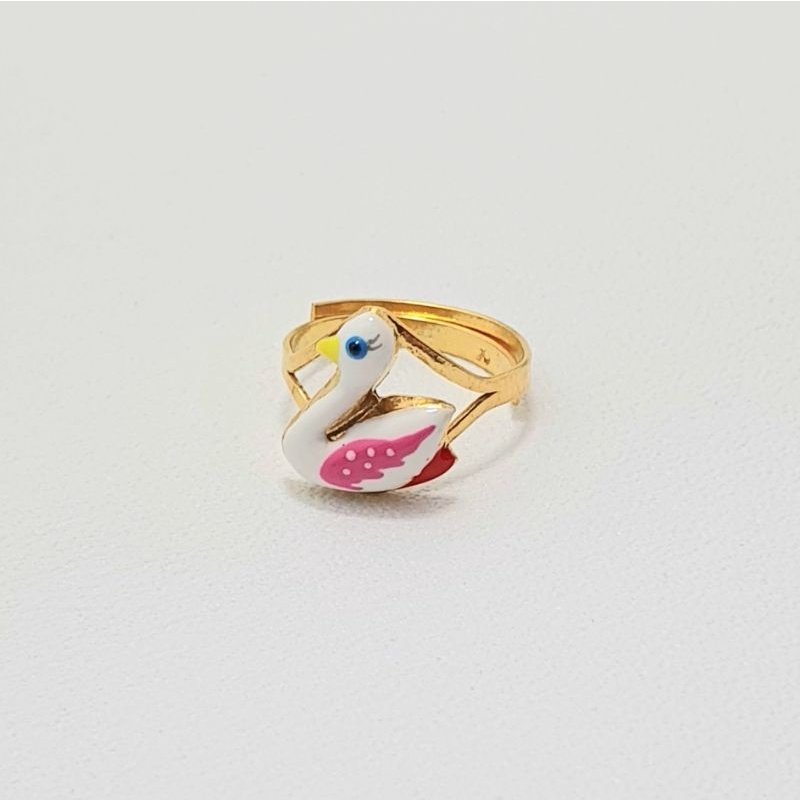Cincin Bayi Emas Muda Gambar Bebek 1/2 Gram