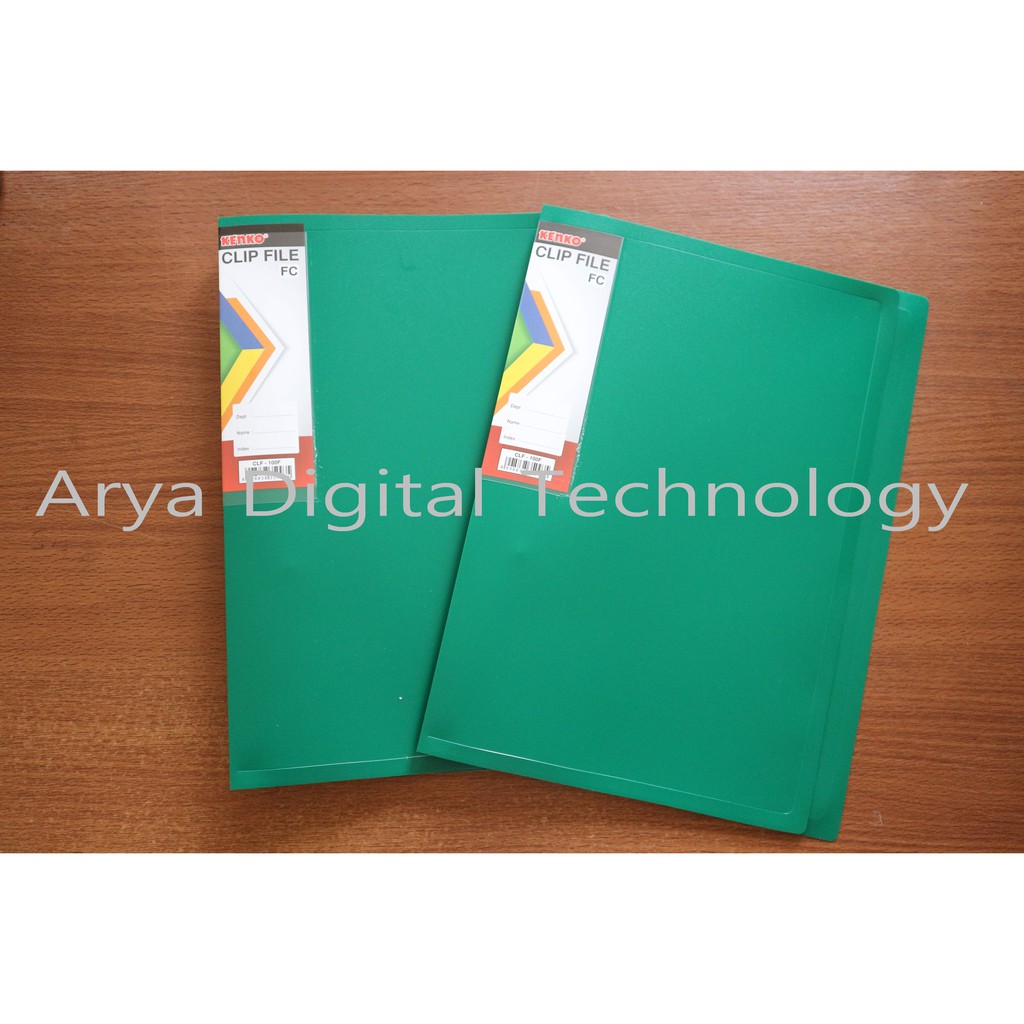 

Map Clip File CLF 100F Hijau Kenko Folio FC Bertulang Jepit Murah Bagus Original