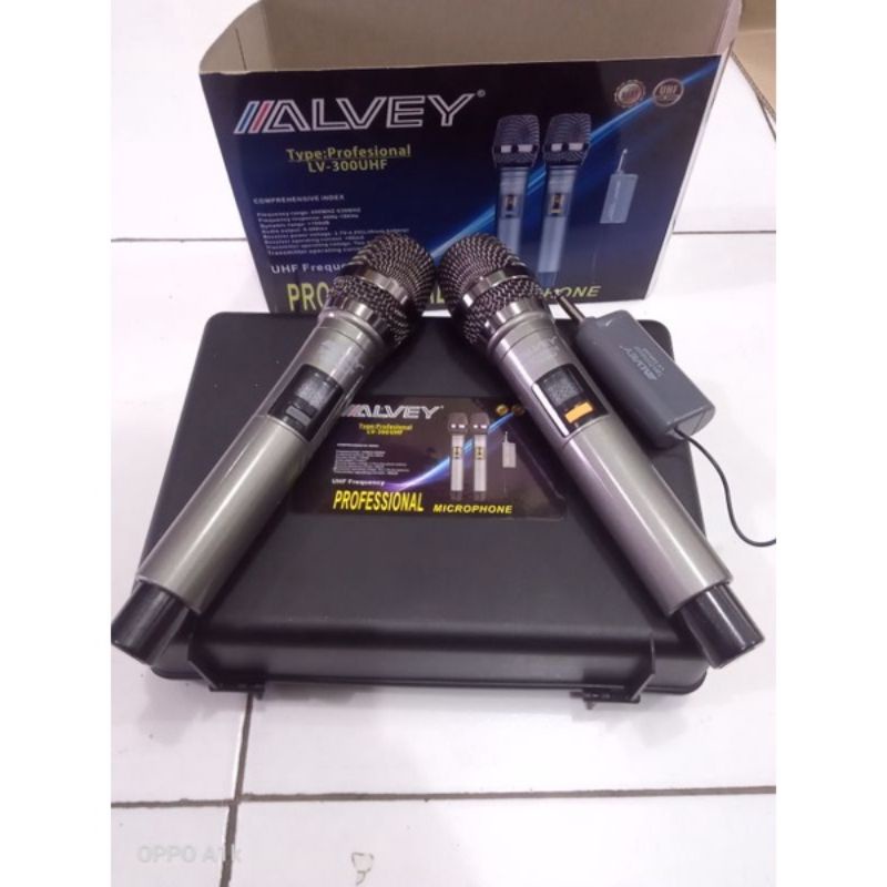 Mic Wireless ALVEY LV-300-UHF Profesional Microphone