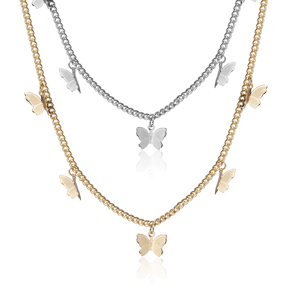 Hu Hu Hu Hu Hu Alat Bantu Pasang Kacamata♡ Kalung Rantai Adjustable Bahan Alloy Dengan 5 Liontin Untuk Kencan