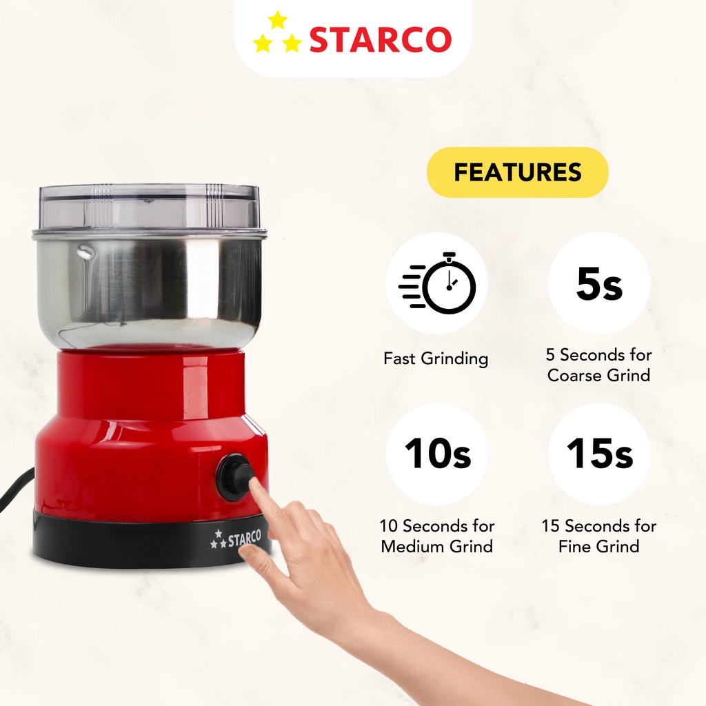 Starco 150W Portable Coffee Grinder Multipurpose Gilingan Bumbu Kopi