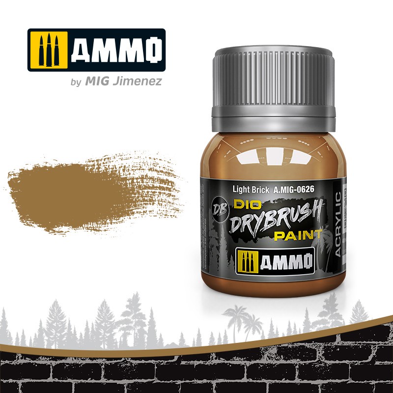 

AMIG0626 Drybrush : Light Brick (40ml jar) Ammo Mig