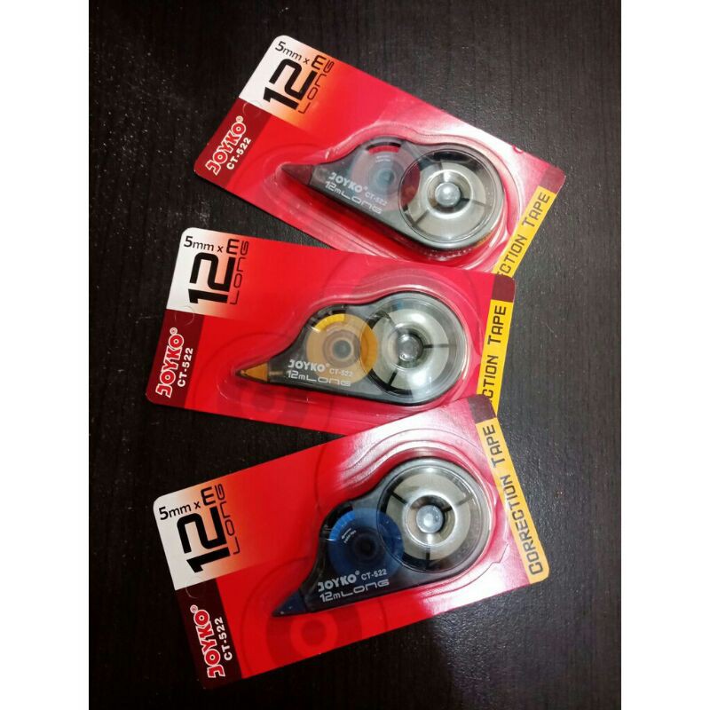 

(HABIBI STORE) Tip x / Tip Ex / Correction Tape / Pita Koreksi Joyko CT-522