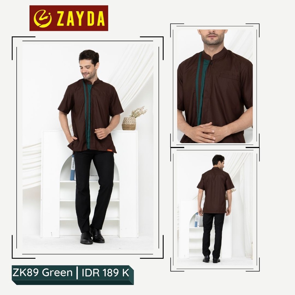 KOKO DEWASA SARIMBIT KELUARGA ZAYDA 89 SERIES GREEN ORIGINAL KEKINIAN MODERN TRENDY SIMPLE ELEGANT M