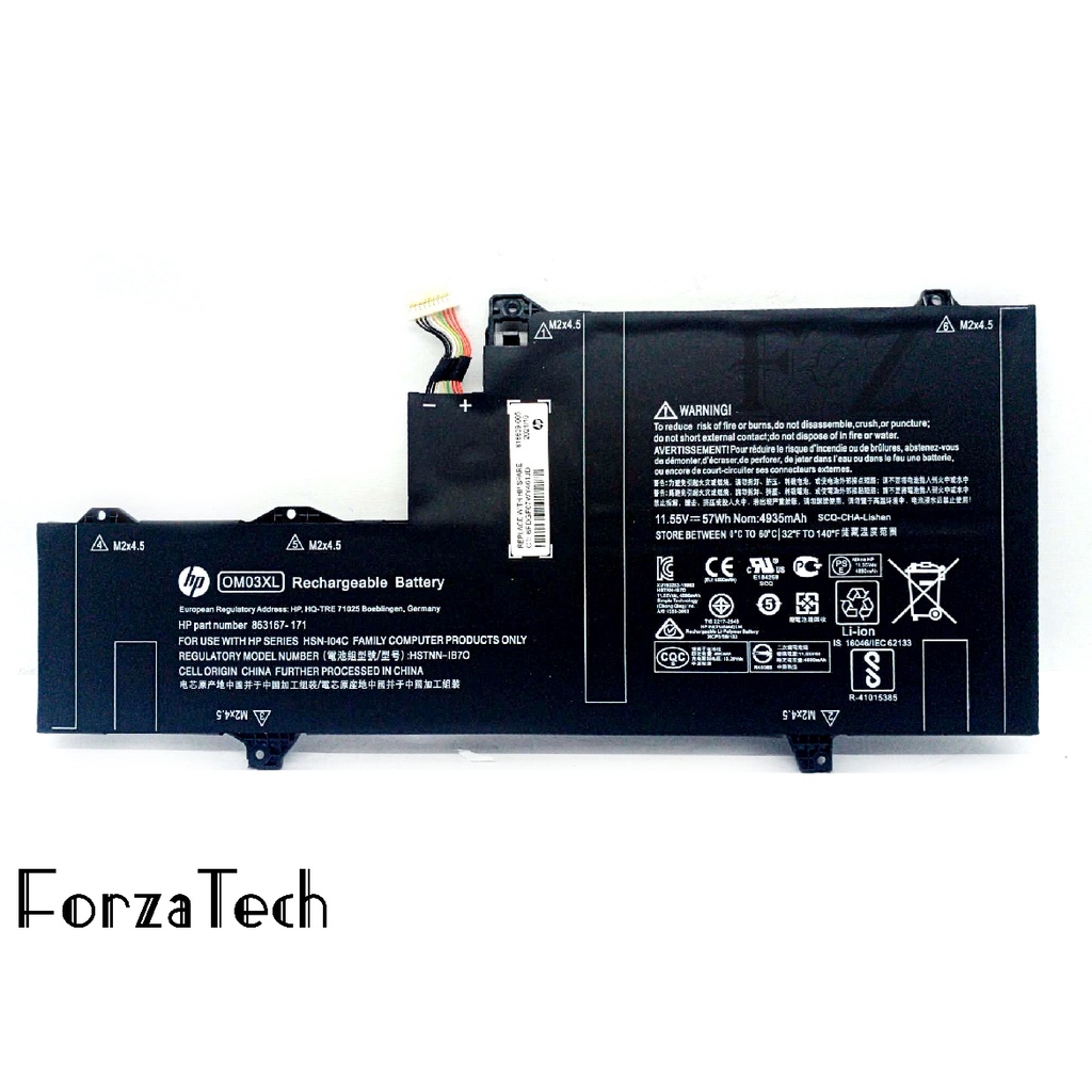 Battery Original For Laptop HP EliteBook X360 1030 G2 OM03XL OM03 HSTNN-IB7O HSTNN-I04C