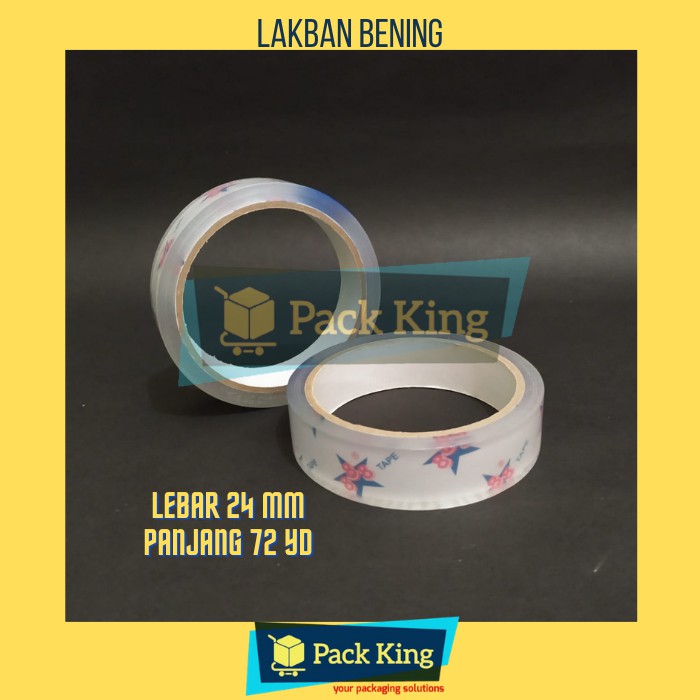 

Lakban Bening SuperClear Murah & Lengket 24mm x 72yard
