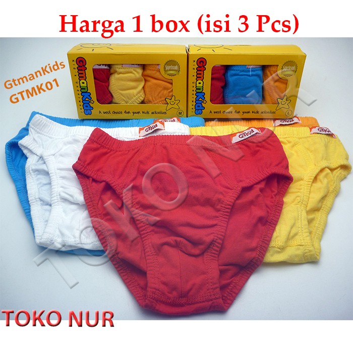 Celana Dalam Anak GT MAN Kids Paket 3 helai