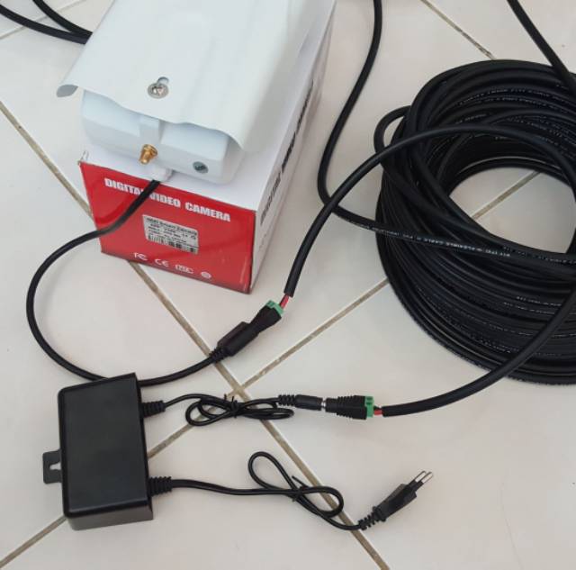 Kabel Extender utk Ip Camera CCTV yg adaptor 5V dan 12v