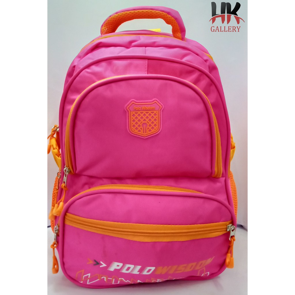 Tas Ransel Polo Wisdom / Tas Anak Sekolah / Ransel Anak Sekolah Import