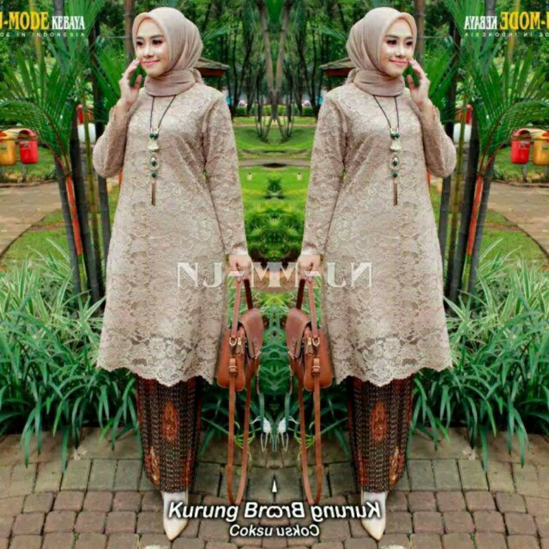 SET KEBAYA TUNIK MUSLIM KEBAYA BRUKAT KEBAYA MODERN KEBAYA PESTA
