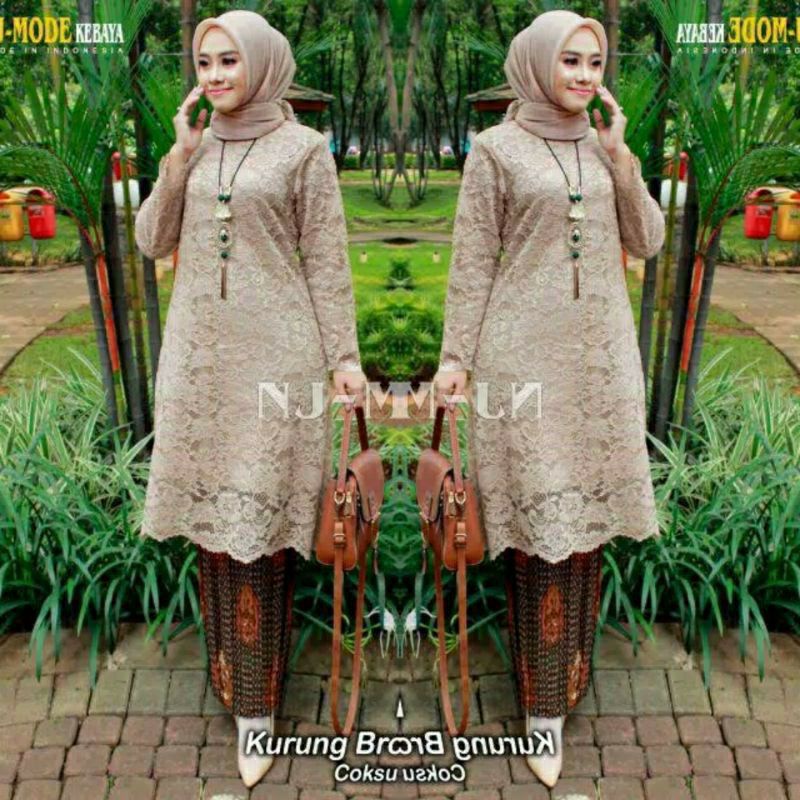 SET KEBAYA TUNIK MUSLIM KEBAYA BRUKAT KEBAYA MODERN KEBAYA PESTA