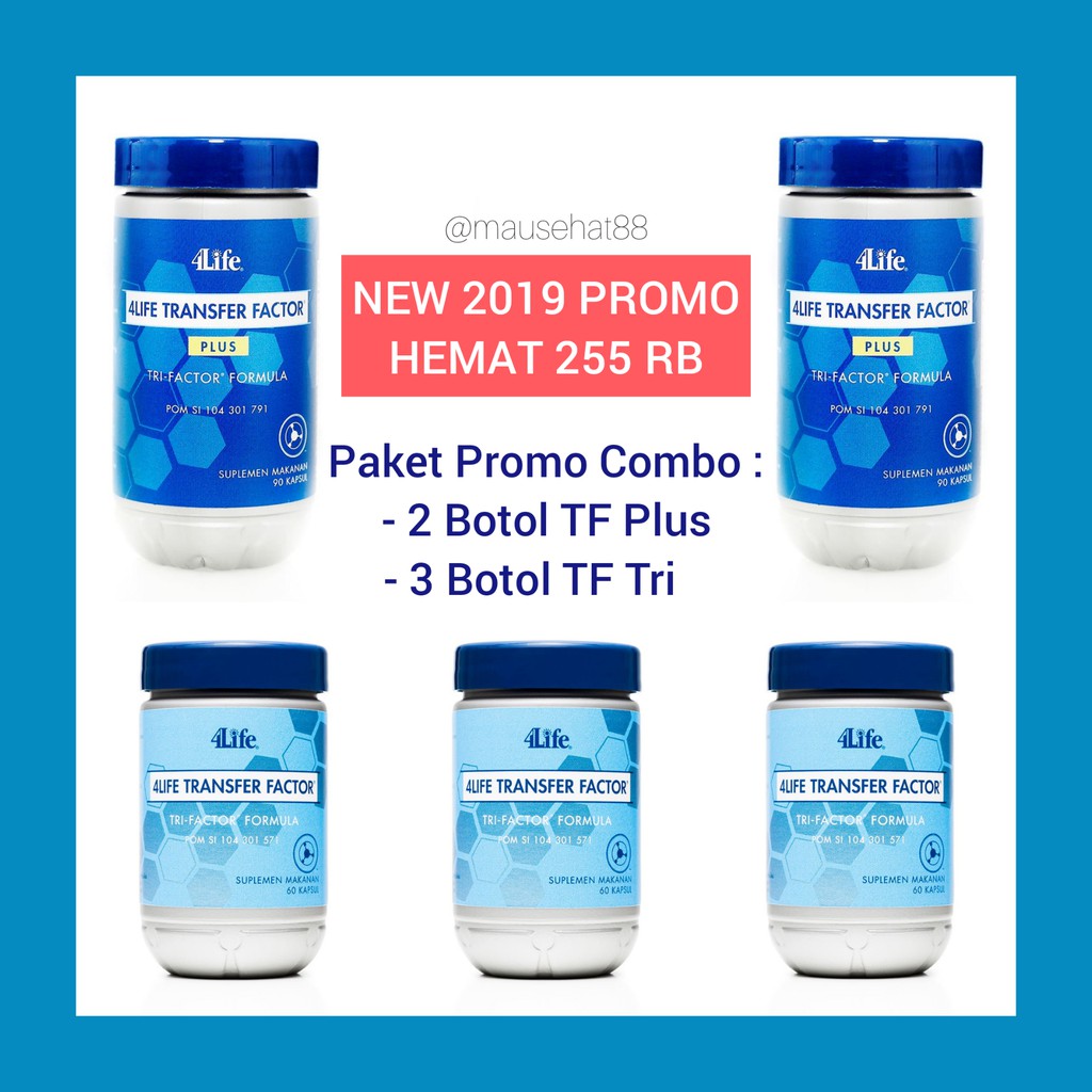 [BARCODE LENGKAP] PAKET PERSONAL ONE 4LIFE TRANSFER FACTOR TRI & PLUS